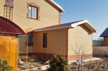 Фасадная панель Альта-Профиль кирпич клинкерный желтый,красный.