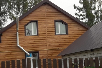 Сайдинг металлический Евробрус Голд.