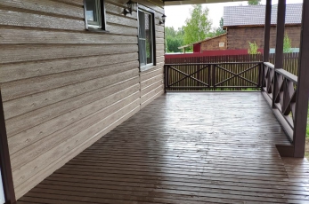 Сайдинг металлический Евробрус Ясень,Whate Dub