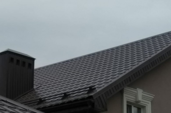 Металлочерепица Каскад, Rall 8017, 0.45