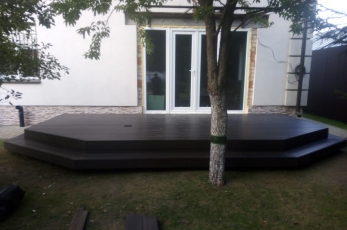 Террасная доска. Цвет-Венге.