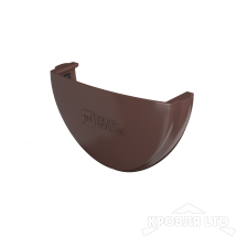 ТН ПВХ D125/82 ММ ЗАГЛУШКА ЖЕЛОБА КОРИЧНЕВЫЙ Rall 8017