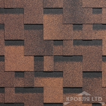 Гибкая черепица Дёке серия  PREMIUM коллекция Генуя цвет Кофе