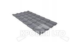 Металлочерепица Камея, Полиэстер RAL  7004 сигнальный серый, толщина 0,5