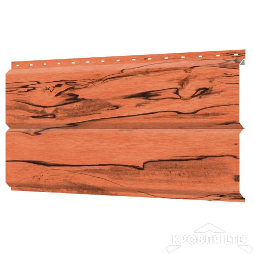 Сайдинг металлический Евробрус, под дерево Кипарис, толщина 0,45