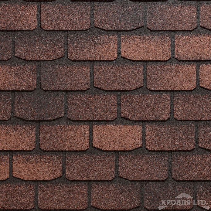 Гибкая черепица Дёке серия PREMIUM коллекция ЖЕНЕВА цвет Кофе