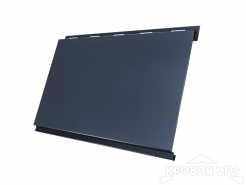 Сайдинг металлический Вертикаль, Полиэстер RAL 7024 мокрый асфальт, толщина 0,45