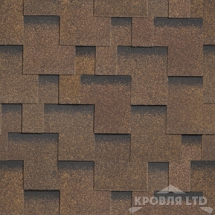 Гибкая черепица Шинглас серия Ультра коллекция Фокстрот цвет Дуб