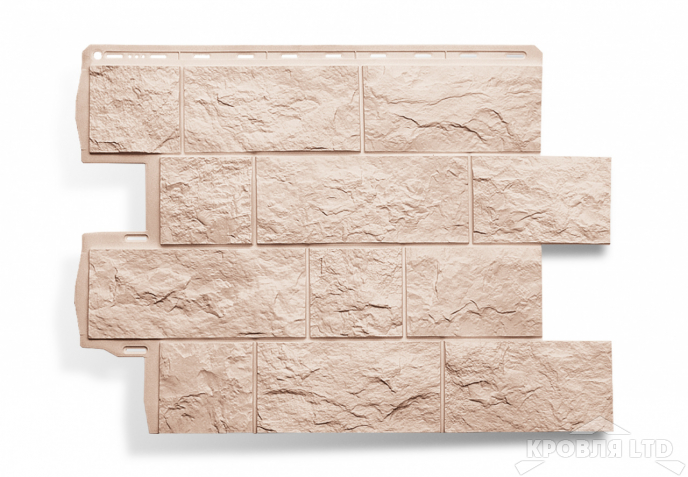 Фасадная панель Альта-Профиль Туф Эко Кремовый