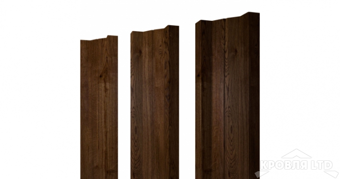 Штакетник М-образный А 0,45 Print Twincolor Antique Wood