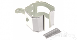 Кронштейн трубы на дерево прямоугольный Vortex 90мм RAL 9003 белый