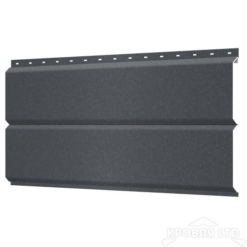 Сайдинг металлический Евробрус RAL7024 Серый Графит Стальной Бархат, толщина 0,5