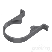 ТН ПВХ D125/82 ММ ХОМУТ ТРУБЫ СЕРЫЙ  Rall 7024