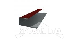 J-Профиль, Полиэстер RAL 3011 коричнево-красный, толщина 0,45