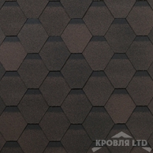 Гибкая черепица Шинглас серия Классик коллекция Оптима цвет Коричневый