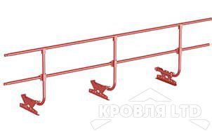 Кровельное ограждение Borge, Полиэстер RAL 3005 красное вино, 3м