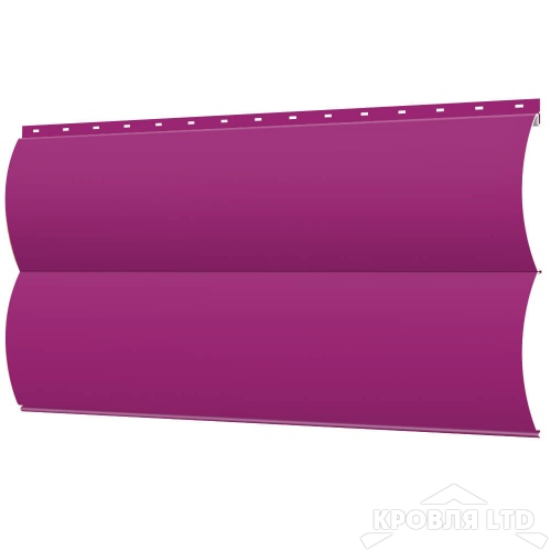 Сайдинг металлический "Венец"  RAL 4006 Пурпурный, толщина 0,45