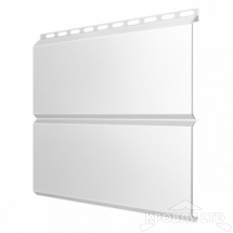 Сайдинг металлический Евробрус, Полиэстер RAL 9003 сигнальный белый, толщина 0,45