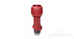 Вентиляционный выход Vilpe 125P/IS/500 цвет бордовый