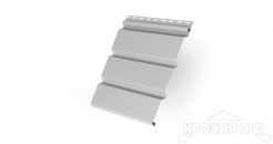 Софит тройной пластиковый центральная перфорация ТН  цвет белый, 3,0 м