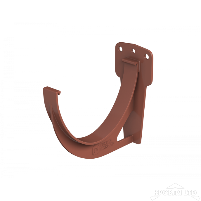 ТН ПВХ D125/82 ММ КРОНШТЕЙН ЖЕЛОБА КРАСНЫЙ Rall 8004