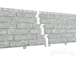 Фасадная панель Ю-ПЛАСТ Stone-House Кварцит Светло-Серый