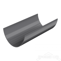 ТН ПВХ D125/82 ММ ЖЕЛОБ (3 М) СЕРЫЙ  Rall 7024