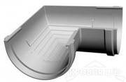 Угол желоба внутренний для водостока 90 градусов система Дёке цвет пломбир