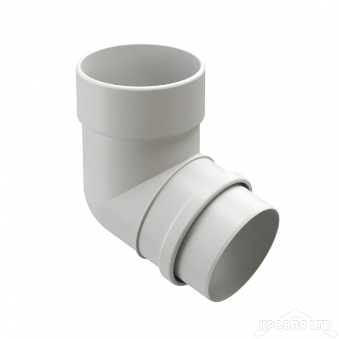 Колено трубы для водостока 72 град Деке Люкс  пломбир