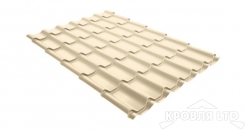 Металлочерепица Супермонтеррей, Полиэстер RAL 1015 светлая слоновая кость, толщина 0,5