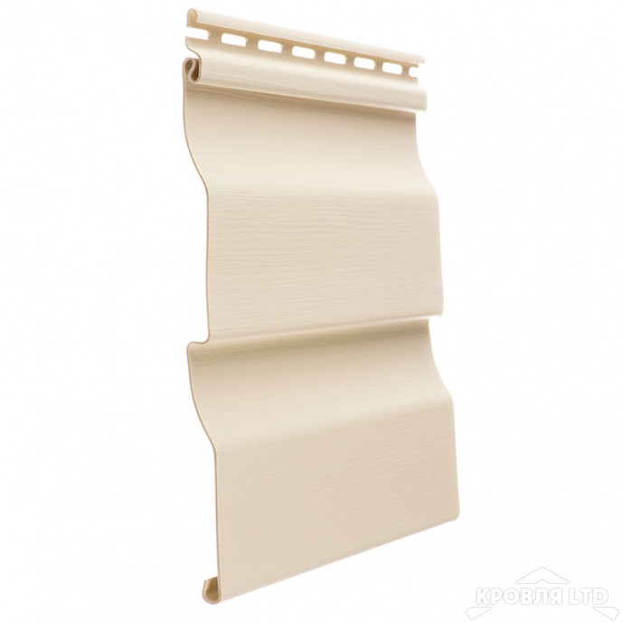 Сайдинг виниловый корабельный брус  Döcke Premium цвет сливки 3,6 м