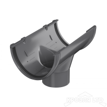 ТН ПВХ D125/82 ММ ВОРОНКА ЖЕЛОБА СЕРЫЙ  Rall 7024