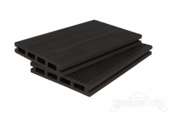 Террасная доска GRAND LINE серия 3Д цвет Графит 22×140x4000