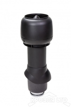 Вентиляционный выход Vilpe 125P/IS/500 цвет черный