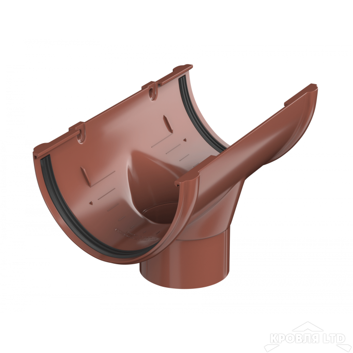 ТН ПВХ D125/82 ММ ВОРОНКА ЖЕЛОБА КРАСНЫЙ Rall 8004