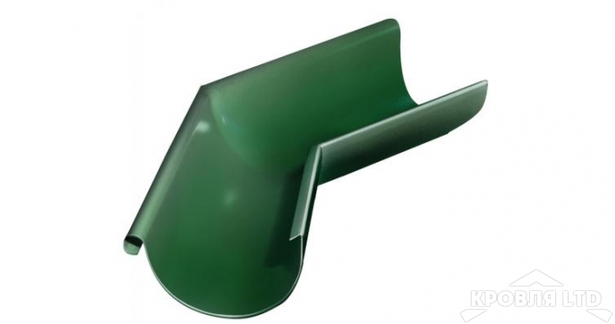Угол желоба внешний 135 гр Грендлайн 125 мм RAL 6005 зеленый мох