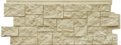 Фасадная панель Grand Line Дикий камень Classic бежевый