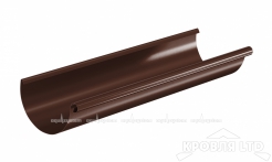 Желоб полукруглый для водостока Аквасистем 3 м. 150мм RAL 8017 шоколад