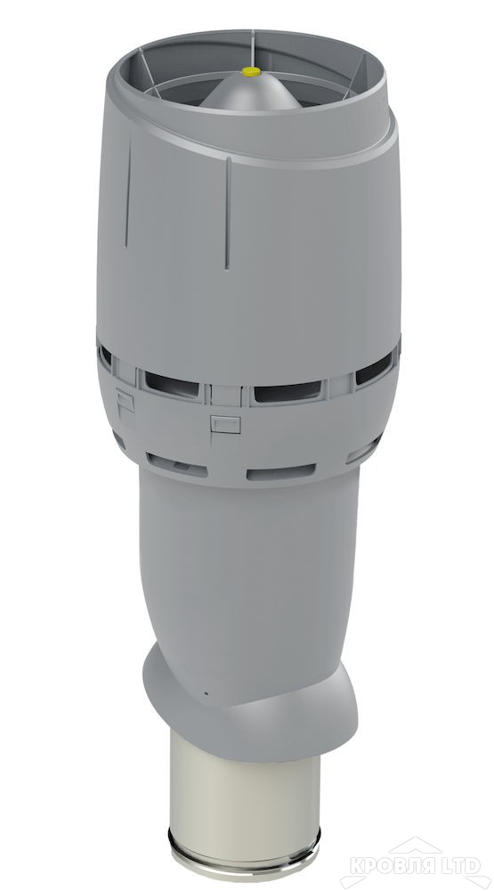 Вентиляционный выход Vilpe FLOW 160P/IS/700 цвет светло серый
