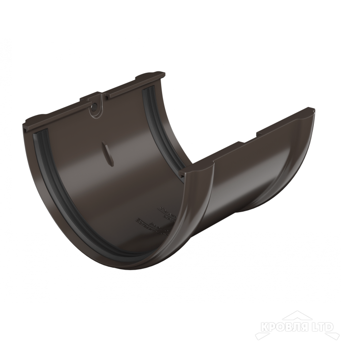 ТН ПВХ D125/82 ММ СОЕДИНИТЕЛЬ ЖЕЛОБА ТЕМНО-КОРИЧНЕВЫЙ  Rall 8019