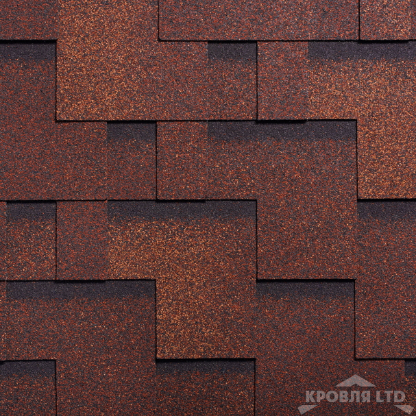 Гибкая черепица Ruflex  серия Премиум коллекция Runa Premium цвет Терракота