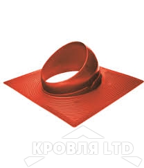 Основание для вентеляционной трубы Krovent Base-VT  125/150 красный для гибкой черепицы