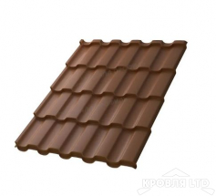 Металлочерепица Монтекристо- S , RAL 8004 Терракотовый, толщина 0,5