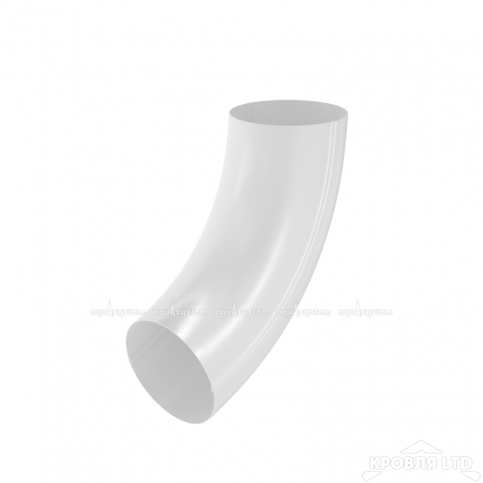 Колено универсальное для водостока Aквасистем 90мм RAL 9003 белый