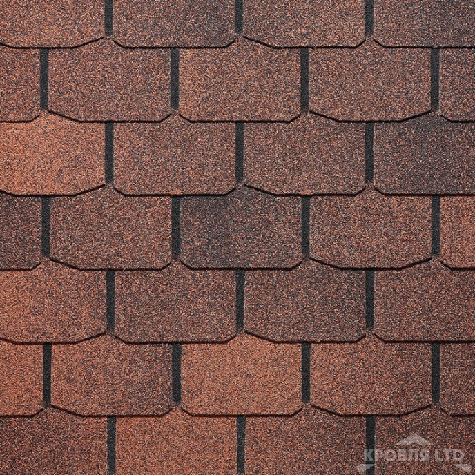 Гибкая черепица Дёке серия PREMIUM коллекция Цюрих цвет Кофе