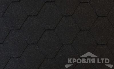 Гибкая черепица Roofshield  серия Family Eco Light коллекция Стандарт цвет графитно черный