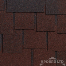 Гибкая черепица Ruflex  серия Премиум коллекция Dranka Premium цвет Темный шоколад