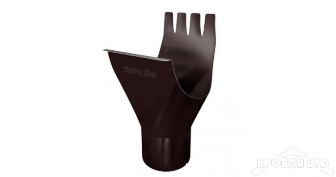 Воронка для водостока Грендлайн 125/90 мм RAL 8017 шоколад