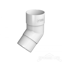 ТН ПВХ D125/82 ММ КОЛЕНО ТРУБЫ 135° БЕЛЫЙ Rall 9003