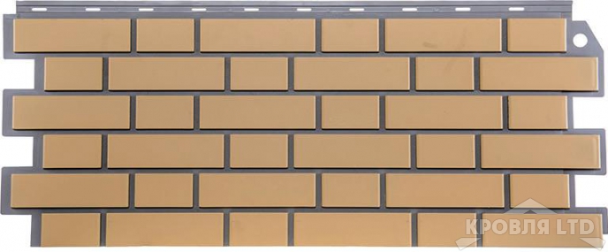 Фасадная панель FineBer Кирпич облицовочный желтый